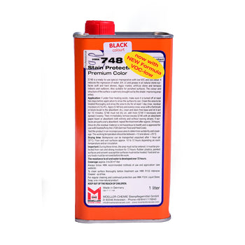 S748 Stain Protection Black 1L bottle – premium stone impregnator